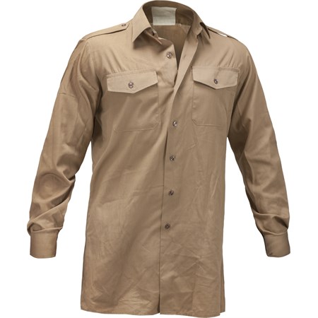Camicia Uk Manica Lunga Khaki