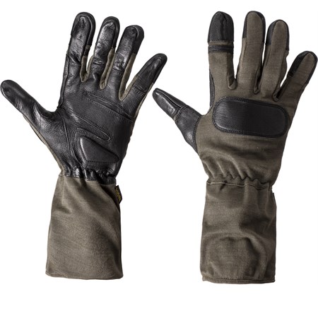 guanti in kevlar lunghi verde od
