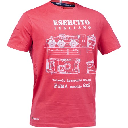 tshirt ei puma rossa esercito italiano