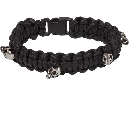 bracciale paracord nero skull regen 550