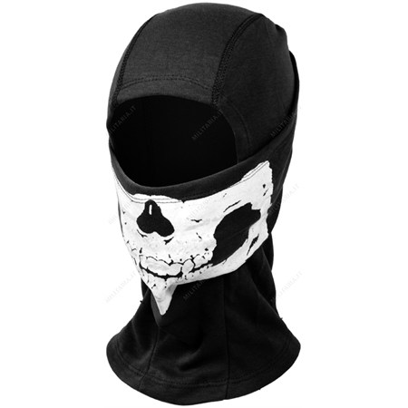 tegmen skull nero in cotone