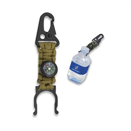 Moschettone Portabottiglia Verde