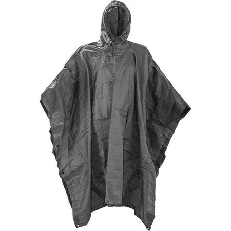  Telo poncho Ripstop Nero  in Abbigliamento Militare