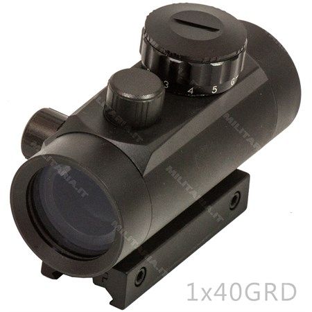 red dot 1x40 metal rossoverde