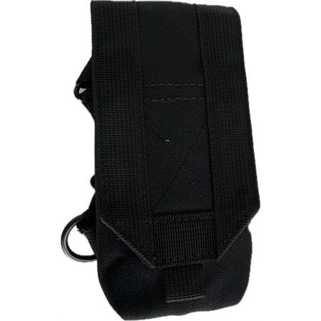porta telefono in cordura di nylon nero regolabile