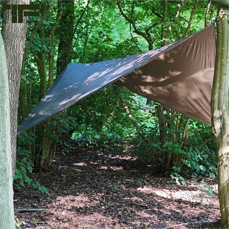 TF-2215 Tarp 3×3 m Rip-Stop – Telone con Custodia MOLLE Verde OD