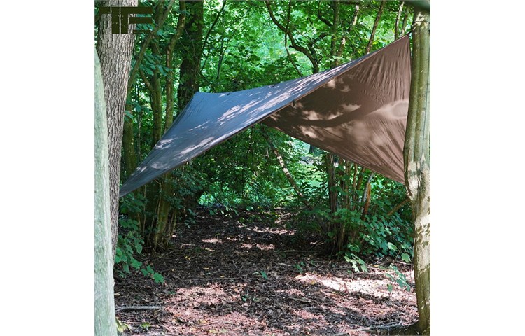  TF-2215 Tarp 3×3 m Rip-Stop – Telone con Custodia MOLLE Verde OD 