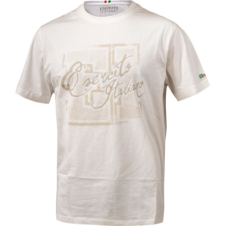Tshirt Esercito Italiano Bianca EI