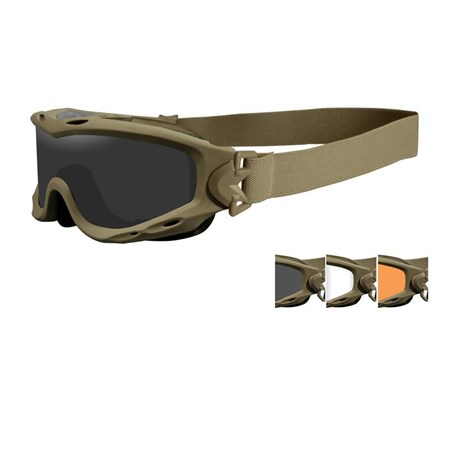 maschera wiley x spear nerve goggle tan