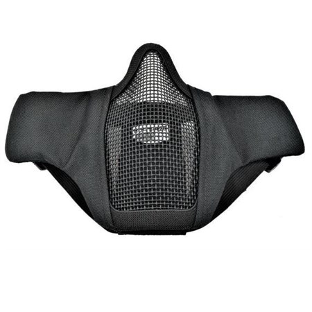 maschera da softair con griglia nera