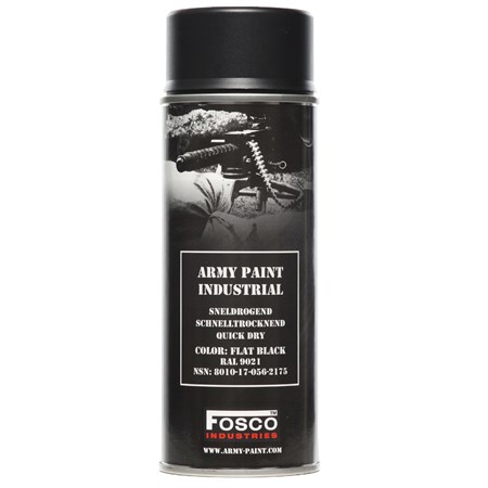 vernice spray flat black fosco