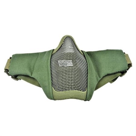 maschera facciale a rete verde