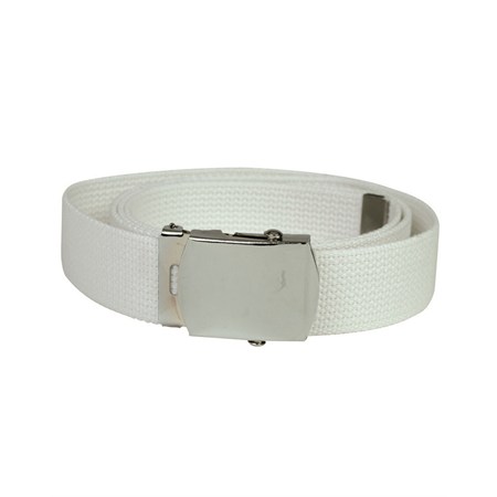 cintura bianca fibbia argento
