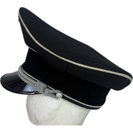 Schirmutze Da Ufficiale SS Nero  in Reenactment