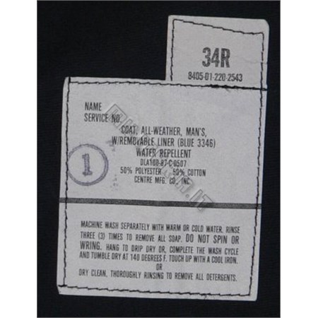 Impermeabile Blu Navy  in Reenactment