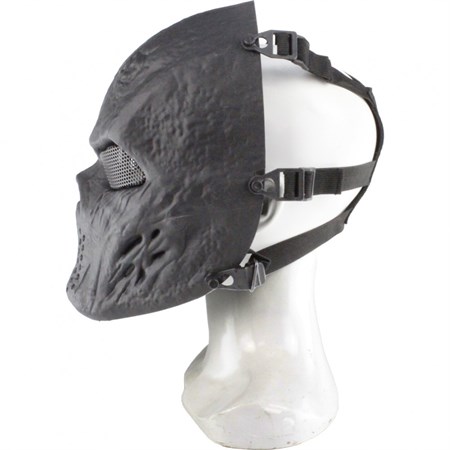 Maschera Protettiva Wosport Blooded Skull Nera  in Equipaggiamento