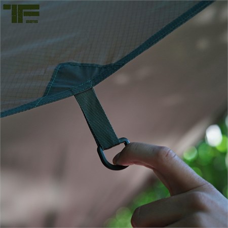 TF-2215 Tarp 3×3 m Rip-Stop – Telone con Custodia MOLLE Verde OD  in Equipaggiamento