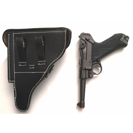 Luger P08 Denix e Fondina in Cuoio per P08  in Reenactment