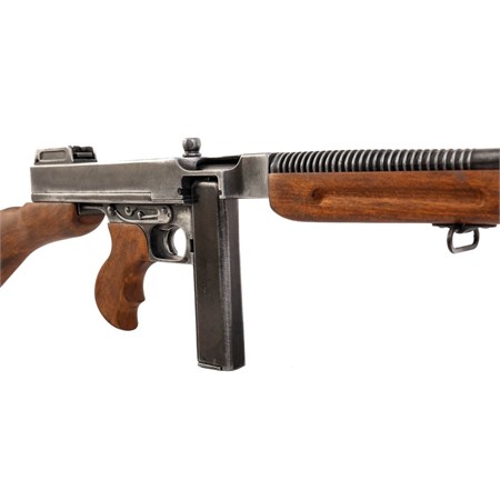 Fucile Thompson M1928A1 – Replica Inerte Effetto Usurato  in Reenactment