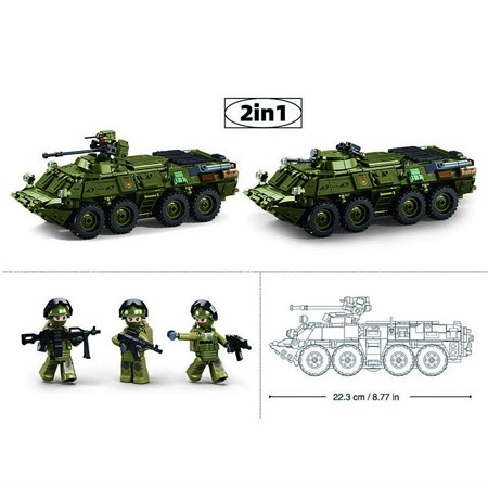 Sluban Carro Armato BTR-80AS IFV – M38-B1251 Sluban in Giochi