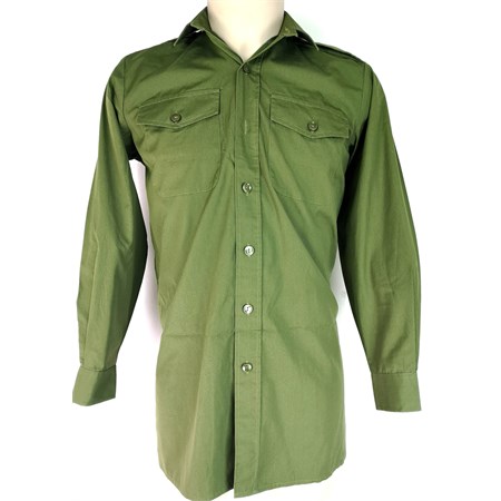  Camicia Uk Manica Lunga Verde  in Abbigliamento Militare