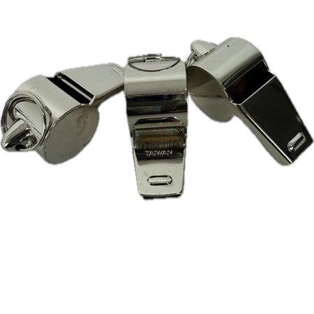 fischietto metallico cromato grande