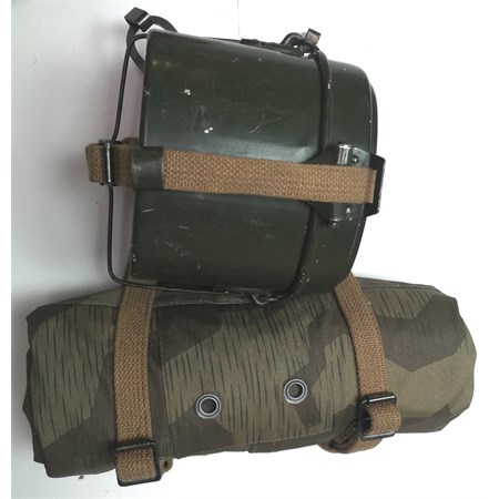trapezio per spallacci con telo tenda e gavetta wehrmacht mod 39
