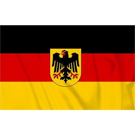 bandiera germania ovest con aquila
