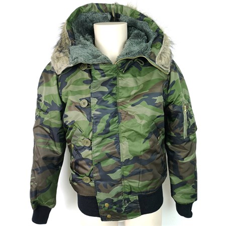 giacca da volo us n2b woodland