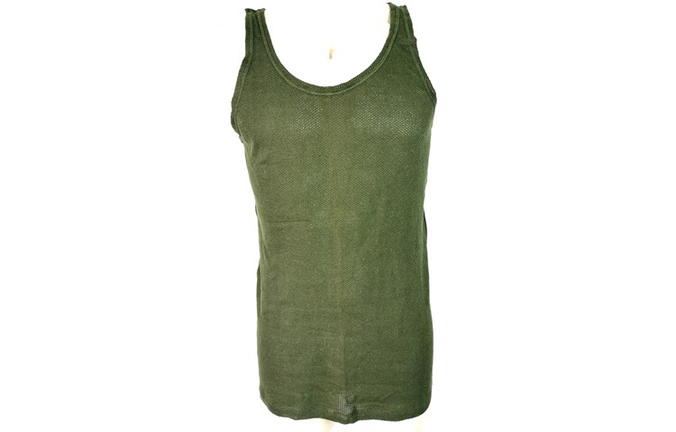  Canottiera Verde Militare Traforata Esercito Inglese 