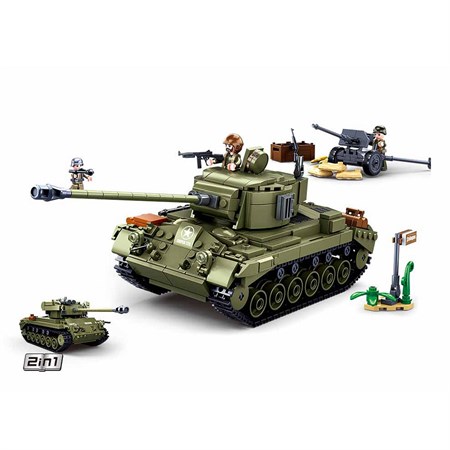 Sluban Carro Armato medio Esercito Americano Pershing T26E3 Sluban in 