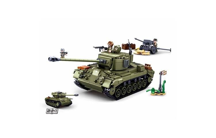 Sluban Carro Armato medio Esercito Americano Pershing T26E3 Sluban