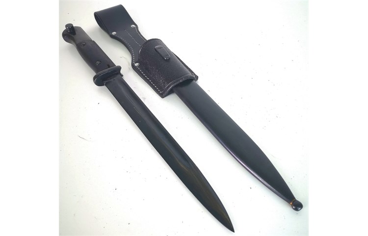 Baionetta con Fodero Porta Baionetta in cuoio Esercito Tedesco K98 