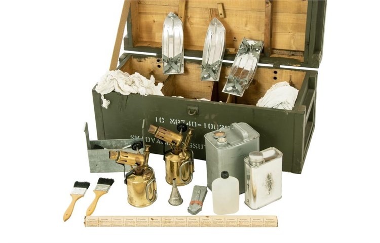  Scatola per riparazione sci – Esercito Svedese Originale 