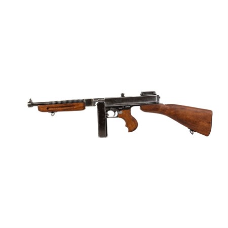  Fucile Thompson M1928A1 – Replica Inerte Effetto Usurato  in Reenactment