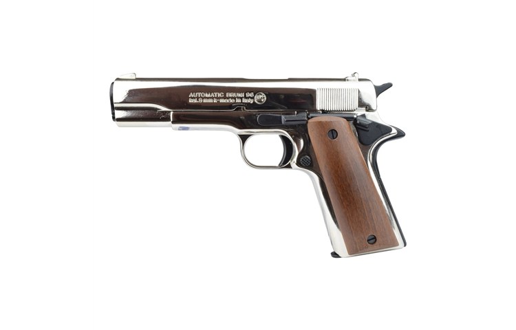  BRUNI Pistola a Salve Mod. 96 – Calibro 9 mm P.A.K. Nichel 