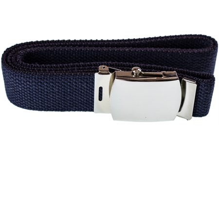 Cintura Blu con Fibbia Argento