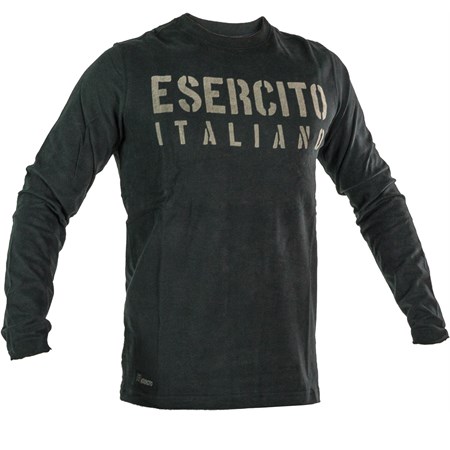 Tshirt Maniche Lunghe Esercito Italiano Nera