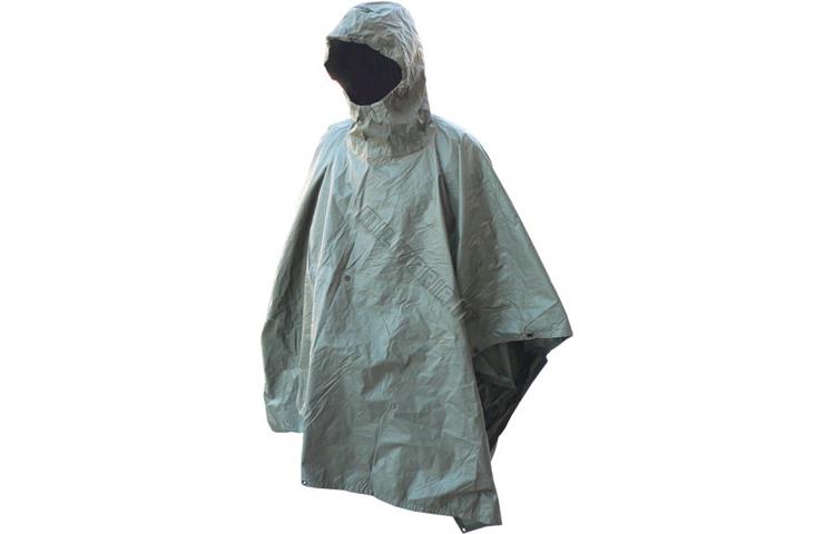  Telo Poncho Grigio/verde Gommato 2 Scelta 