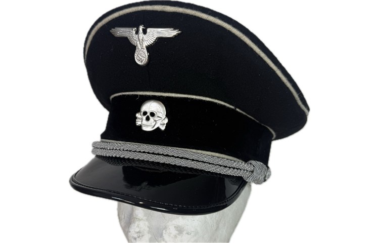  Schirmutze Da Ufficiale SS Nero 